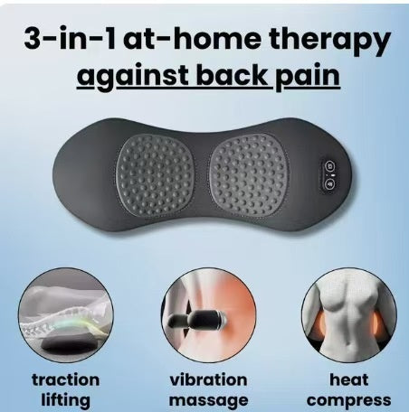 Lendenkissen Memory Foam Seitenansicht – Vibration Wärme Bürostuhl Autositz