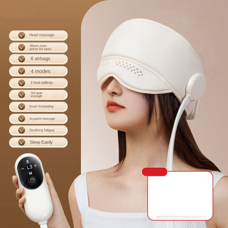 Massagehelm Variante mit Hut – Frontansicht