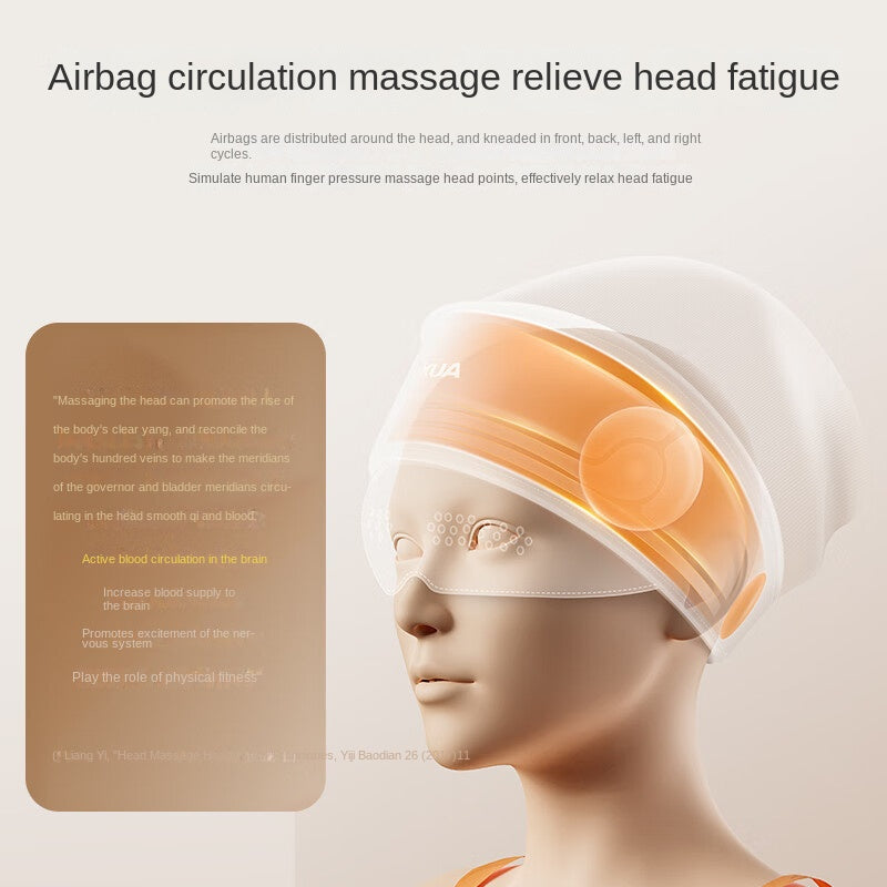 Elektrischer Massagehelm Airbag 4 Modi – Seitenansicht