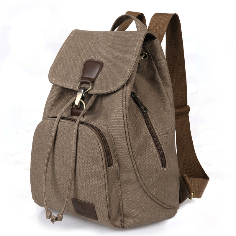 Canvas Rucksack Damen Rückseite – 4 Farben Vintage Outdoor Reisen