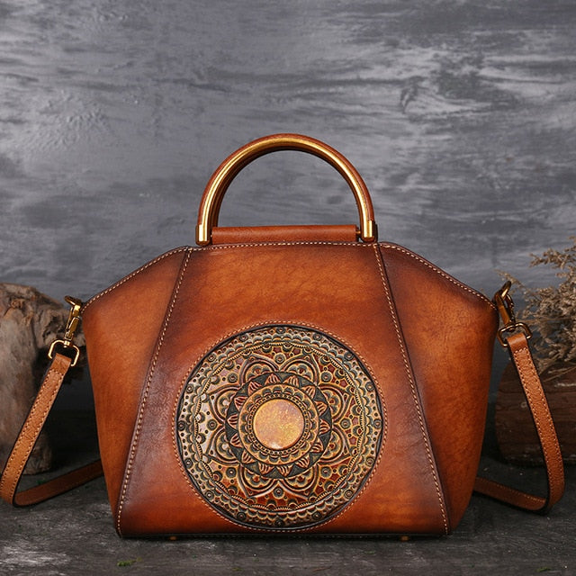 Handgefertigte Rindsleder Handtasche – Farb- und Modellübersicht