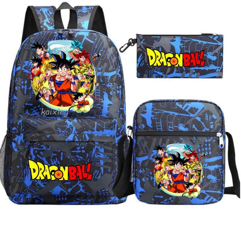 Anime Rucksack Set 3-teilig Canvas – Schulrucksack + Tasche + Federmäppchen kaufen