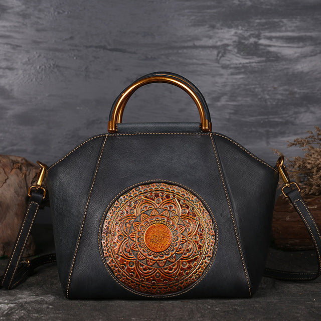 Retro Messenger Bag Rindsleder – Größenvergleich