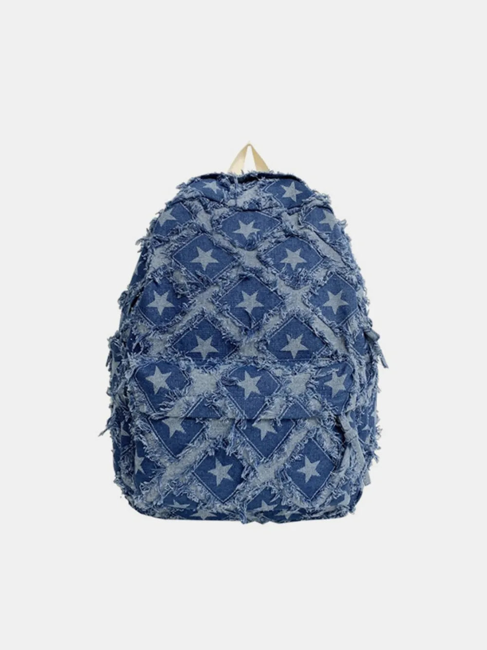 Stern Denim Rucksack 3 Farben – Damen Schulrucksack 33x40x14 Gesamtansicht
