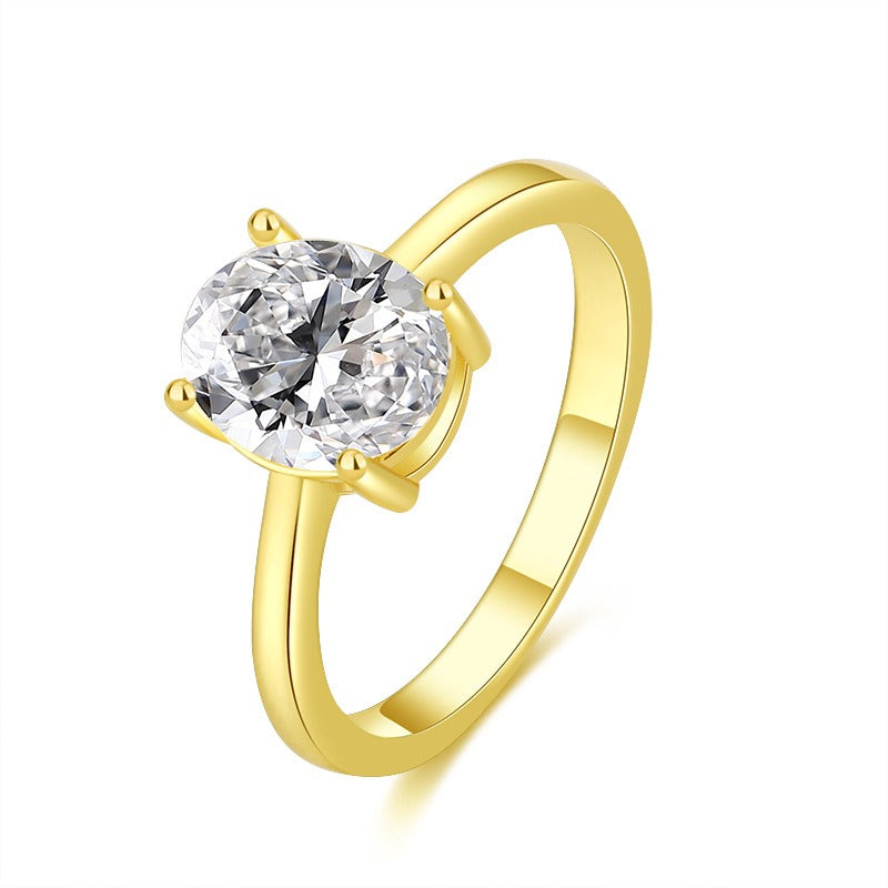 Moissanit Ring Princess-Schliff – Minimalistisch Elegant Damenring 925 Silber
