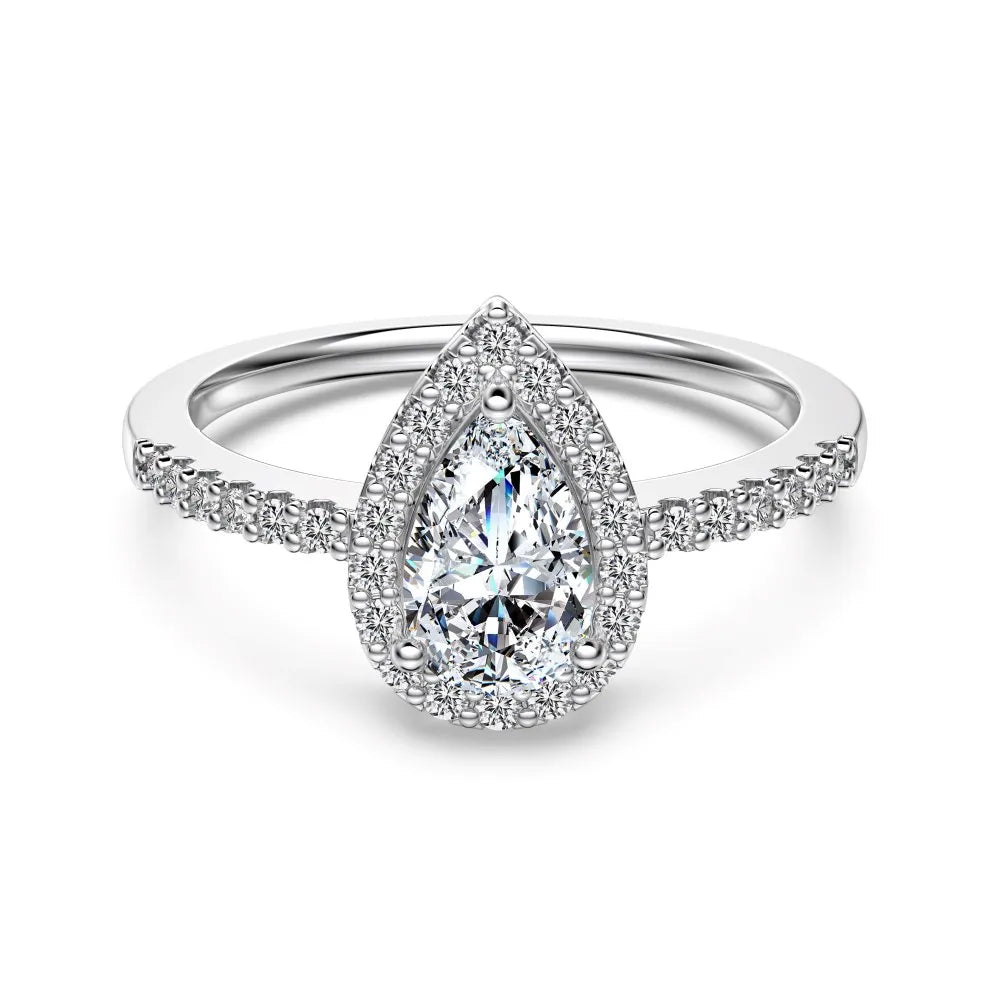 Dylam Moissanite Ewigkeitsring 1,25ct VVS1 – 925 Silber Verlobungsring