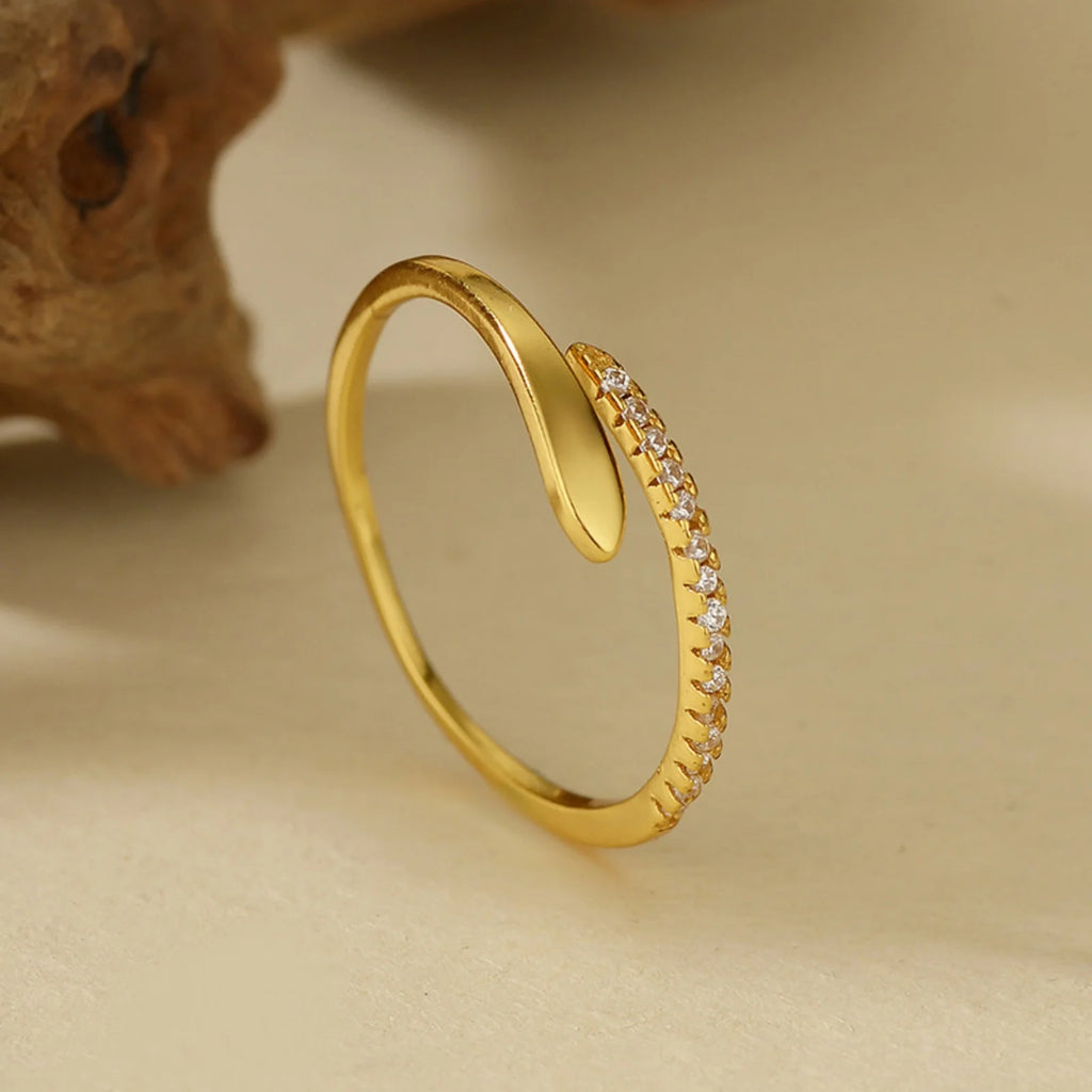 925 Silber Schlangen-Ring VEWANT – GDTC zertifiziert