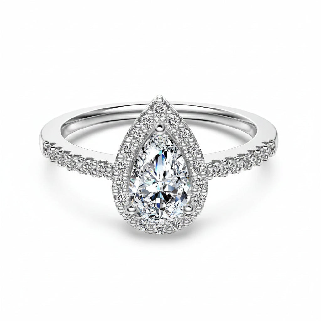 Dylam Moissanite Ewigkeitsring 1,25ct VVS1 – 925 Silber Verlobungsring