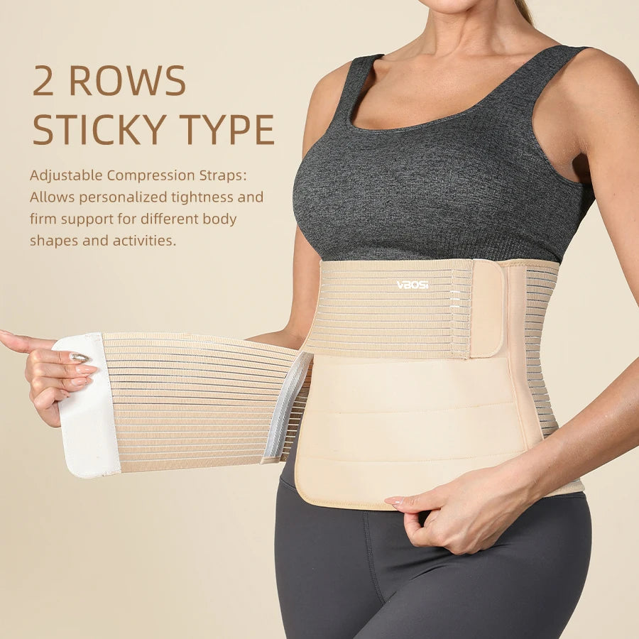 BodyLuxCare Taillenformer Bauchweg-Gürtel Beige – Frontansicht