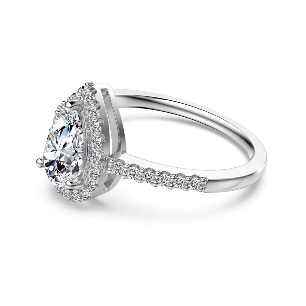 Dylam Moissanite Ewigkeitsring 1,25ct VVS1 – 925 Silber Verlobungsring