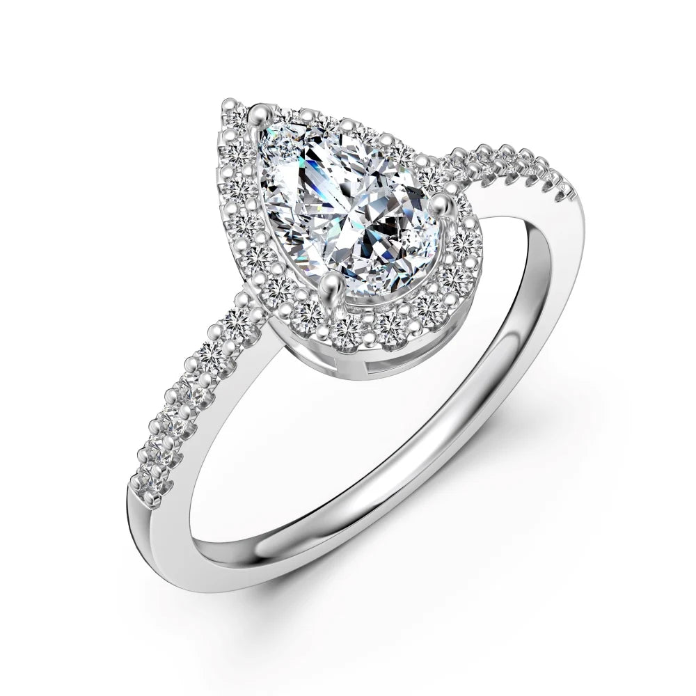 Dylam Moissanite Ewigkeitsring 1,25ct VVS1 – 925 Silber Verlobungsring