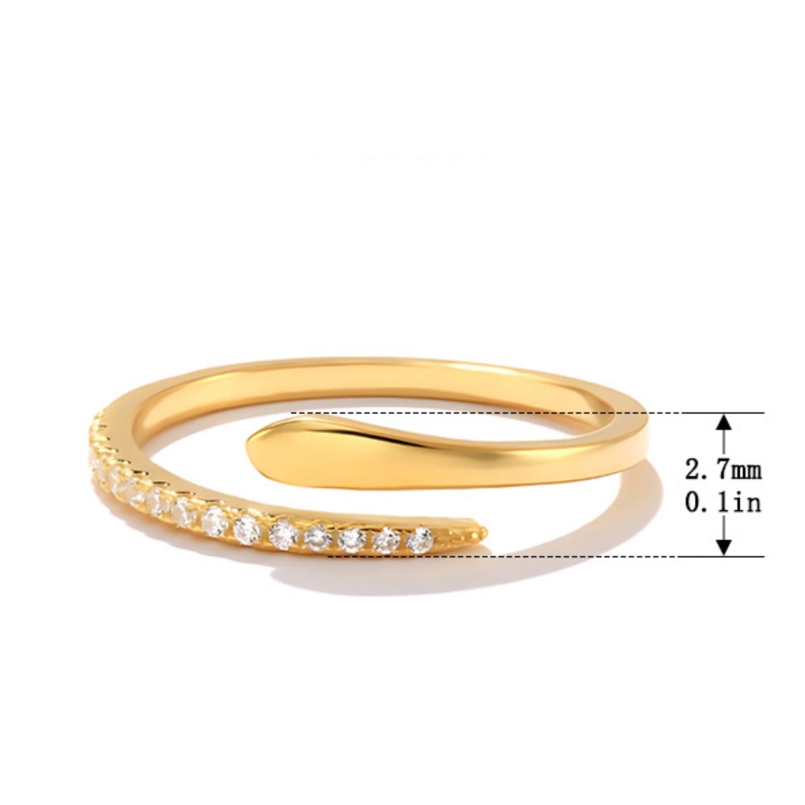 Offener Schlangen-Ring verstellbar – BodyLuxCare VEWANT