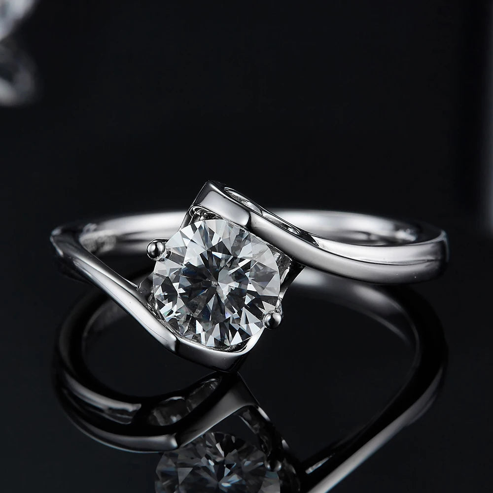 Moissanite Verlobungsring Gold – GRA Zertifikat HAILER JEWELRY