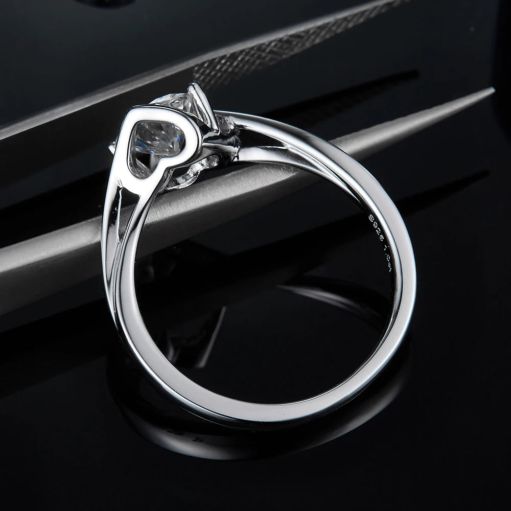 Moissanite Ring Brillanz – Lichtreflexion Diamant-Alternative
