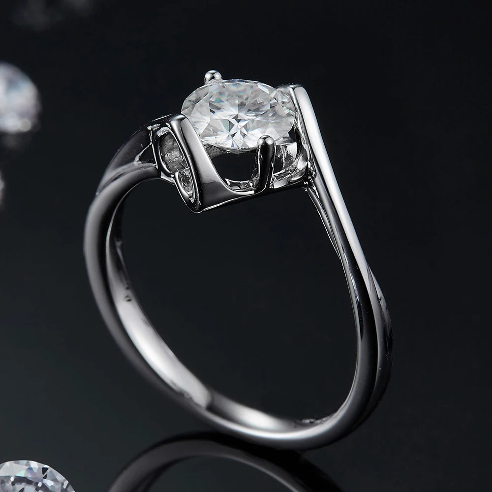 925 Silber Ring 18K Gold – Twisted Design seitliche Ansicht