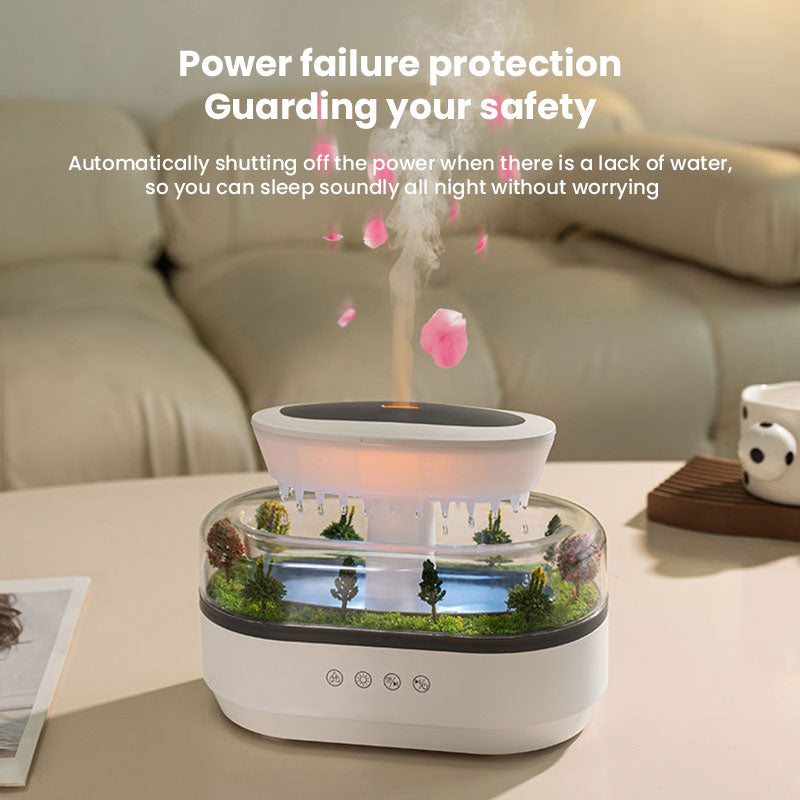 Aroma-Luftbefeuchter Regentropfen-Design Abschaltsicherheit Wohnzimmer – BodyLuxCare
