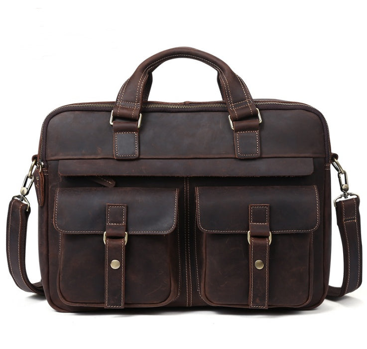 Herren Ledertasche alle Farben Schwarz Braun Blau Kaffeebraun
