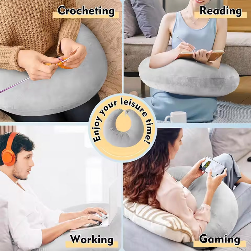 Ergonomisches Lesekissen mit Armstütze ideal als Geschenk für Stillende und Senioren
