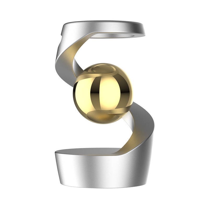 Magnetischer Desktop-Kreisel schwebend Silber Goldkugel Freisteller – BodyLuxCare