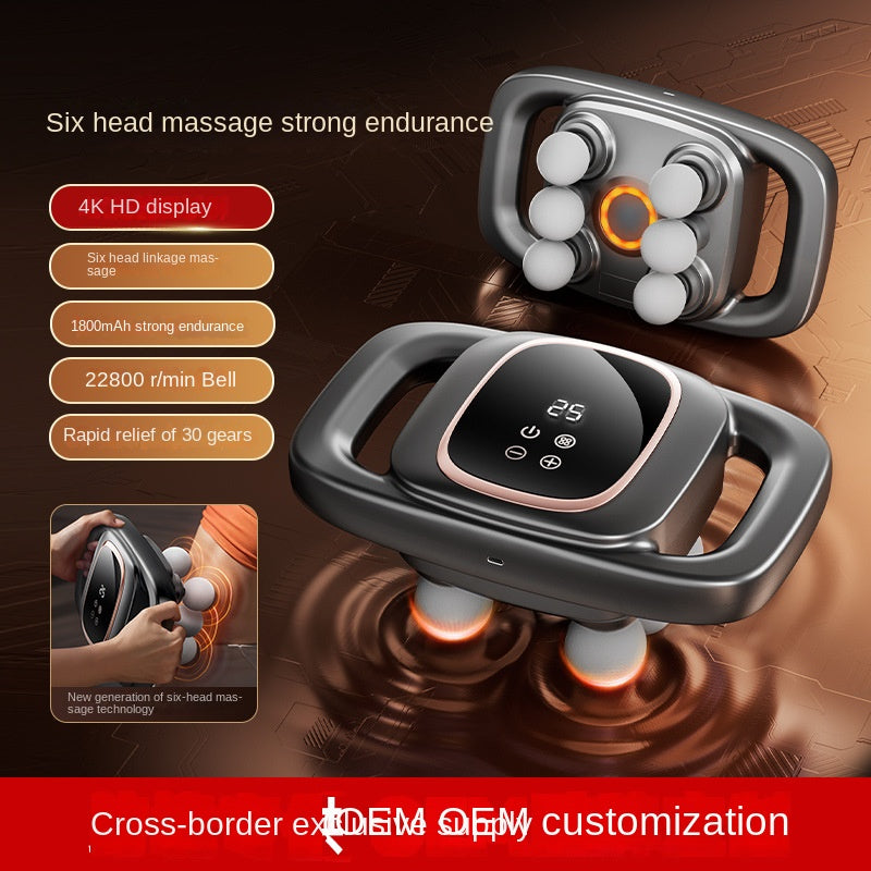 Profi Massagepistole 6 Köpfe 4K HD Display 1800mAh 22800rpm – BodyLuxCare