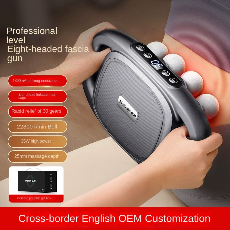 Profi Massagepistole 8 Köpfe 35W 22800rpm Hand-Anwendung Spezifikationen – BodyLuxCare