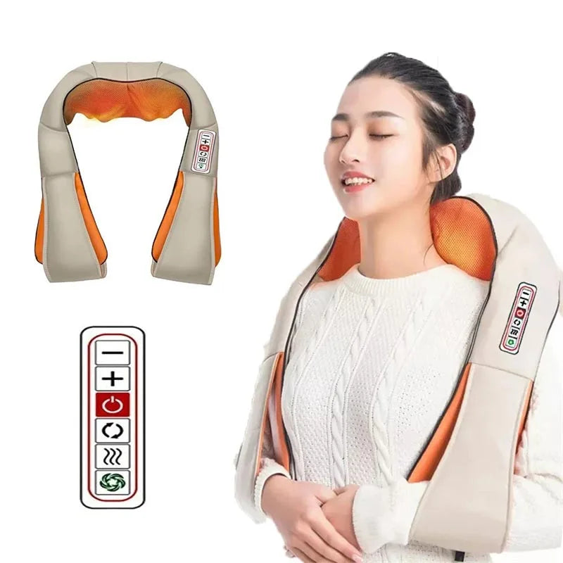 Shiatsu-Massageschal am Nacken – Infrarot Wärme BodyLuxCare
